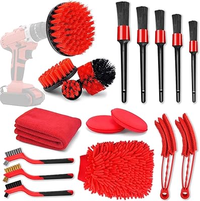 Ensemble d'outils de nettoyage de voiture de 18 pièces avec jeu de brosses et auto-perceuses pour nettoyer. DIAYTAR COTE D'IVOIRE est la destination idéale pour les consommateurs ivoiriens à la recherche d'une boutique en ligne généraliste offrant plus de 300000 références. La variété des produits présents sur le site, alliée à des prix attractifs et à des conditions de livraison optimales, font de cette plateforme le lieu incontournable pour les achats en ligne en Côte d'Ivoire. Cette boutique en ligne a mis en place un système fiable et sécurisé pour garantir une expérience d'achat en ligne agréable et sans risque.