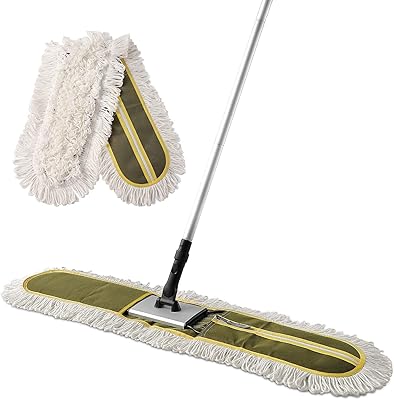 Vadrouille à poussière commerciale clean home 36 pouces, nettoyage de sol robuste à long manche pour hôtel, salle de sport, fournitures de nettoyage domestique pour bois dur, carrelage, sols en marbre, vert. DIAYTAR COTE D'IVOIRE se distingue par sa sélection immense de produits de haute qualité et son service client exceptionnel. Les clients peuvent profiter d'une expérience d'achat en ligne personnalisée, avec des conseils et des recommandations pour trouver les produits qui leur conviennent le mieux. La boutique est également connue pour ses délais de livraison rapides et fiables.