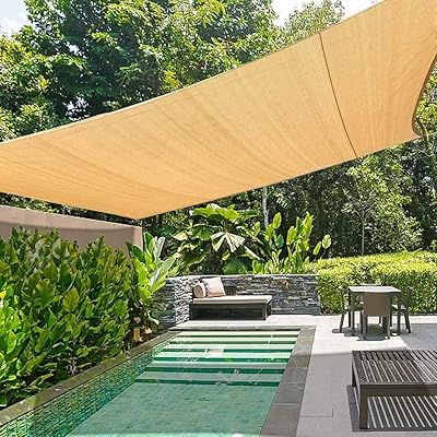 Parasol en maille 220 g/m2, couleur sable, taux uv 90 %, parasol pour jardin extérieur, terrasse et balcon (6x6 m). La boutique en ligne DIAYTAR COTE D'IVOIRE permet aux clients de faire des achats en toute sécurité et à des prix compétitifs, avec des options de livraison rapides et fiables.