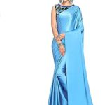 Floresta fashion sari en soie douce pour femme avec chemisier imprimé numérique.