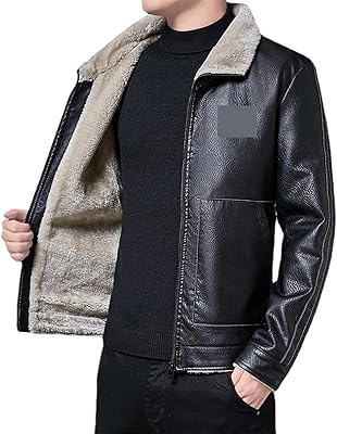 Veste en cuir pour hommes oloma, veste en cuir automne-hiver, manteau de fourrure