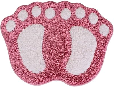 Tapis de bain antidérapant à grands pieds, tapis de sol absorbant à poils