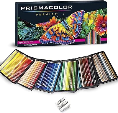 Ensemble de crayons de couleur en bois souple prismacolor artist premiere, 150 pièces