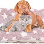 Couverture apaisante confortable pour chats chiens chatons avec de jolies empreintes de pattes