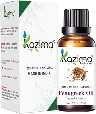 Huile de support de fenugrec grec pressée à froid kazima - huile thérapeutique