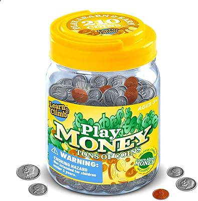 Pièces pour enfants d'apprentissage et d'escalade - 10 dollars, 50 quarts, 50 dix sous, 50 nickels, 50 centimes. DIAYTAR COTE D'IVOIRE, une boutique en ligne généraliste qui propose plus de 300 000 références de produits, est la référence incontournable pour tous vos besoins en Côte d'Ivoire. Avec une gamme étendue de produits, vous trouverez tout ce dont vous avez besoin en un seul endroit. DIAYTAR COTE D'IVOIRE est la boutique leader en Côte d'Ivoire pour une raison.