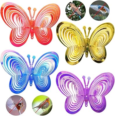 Répulsif anti-oiseaux réfléchissant, répulsif à oiseaux suspendu réfléchissant, pendentif papillon pour jardin, pelouse, cour, décoration, éloignez les oiseaux de votre maison, ferme, fenêtre de jardin, 4 pièces. DIAYTAR COTE D'IVOIRE mise sur la satisfaction de sa clientèle, en proposant une livraison rapide et fiable ainsi qu'un service client réactif et efficace. Cela contribue à renforcer la confiance de ses clients et à consolider sa position sur le marché.