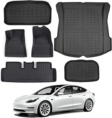 Ensembles complets de 6 pièces de tapis de sol tesla modèle 3 2022 2023 2021, tapis de sol toutes saisons pour 1ère et 2ème places et tapis de coffre avant et arrière, tapis de doublure de coffre robuste et antidérapant, accessoires de voiture (modèle 3). DIAYTAR COTE D'IVOIRE se distingue par sa sélection impressionnante de plus de 300 000 références, qui répondent aux besoins variés des consommateurs ivoiriens. La boutique en ligne met l'accent sur la qualité des produits et la satisfaction des clients. Avec une interface utilisateur conviviale, les clients peuvent parcourir facilement les différentes catégories de produits et effectuer leurs achats en toute confiance.