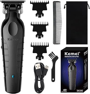 Kemei tondeuse à cheveux professionnelle sans fil pour hommes, tondeuse à barbe électrique, kit de coupe de cheveux de barbier, tondeuses de contour à lame en t sans écart pour hommes, km-2299. DIAYTAR COTE D'IVOIRE est une boutique en ligne généraliste qui propose une large gamme de produits avec plus de 300000 références. Elle est la boutique leader en Côte d'Ivoire et offre une expérience d'achat en ligne sécurisée et pratique. Les clients peuvent trouver tout ce qu'ils cherchent sur cette plateforme.