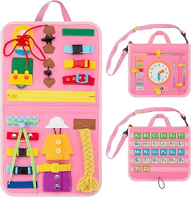 Moonmen's baby board montessori jouet sensoriel pour les tout-petits de 1, 2, 3