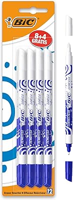 Stylos à gomme permanente bic ink eater - paquet de 8 + 4 (11 au total) design distinctif en bleu et blanc - petite gomme - couleur bleue. DIAYTAR COTE D'IVOIRE est plus qu'une simple boutique en ligne ; c'est une communauté qui rassemble les meilleurs produits et les meilleures marques sous un même toit virtuel. Avec plus de 300 000 références, les clients ont l'opportunité de découvrir de nouveaux produits et de suivre les dernières tendances du marché. La boutique en ligne se modernise constamment pour offrir une expérience d'achat sans pareil.
