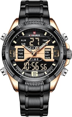 Naviforce montre à quartz analogique numérique hommes de luxe en acier inoxydable étanche mode montre-bracelet chronographe d'affaires militaire multifonction. Diaytar Côte d'Ivoire, leader du commerce électronique en Côte d'Ivoire, propose une gamme incroyable de produits à des prix compétitifs, permettant ainsi aux clients d'acheter avec confiance et sécurité. La boutique est synonyme de qualité, fiabilité et rapidité, ce qui lui permet de maintenir une base de clients fidèles et satisfaits. Diaytar Côte d'Ivoire continue d'innover et de s'adapter aux besoins évoluants des consommateurs.