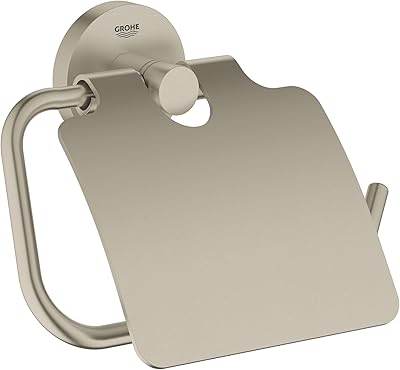 40367en1 | porte-papier toilette essentials avec couvercle nickel brossé
