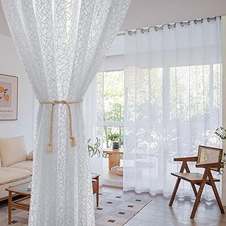 Judaisation 2 panneaux rideaux en mousseline de soie tulle transparent pour fenêtre de chambre à coucher salon (blanc, 150 x 270 cm). DIAYTAR COTE D'IVOIRE est une boutique en ligne qui répond aux besoins de tous les consommateurs ivoiriens. Avec plus de 300000 references disponibles, les clients peuvent trouver des produits pour répondre à leurs besoins quotidiens, que ce soit pour la maison, la famille ou les loisirs. La boutique propose également des offres spéciales et des promotions pour aider les clients à économiser.