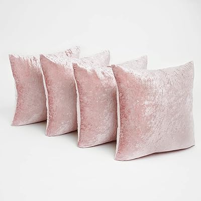 Sienna lot de 4 housses de coussin en velours écrasé taille 18 x 18 pour salon, chambre et canapé de luxe - 45 x 45 cm, rose foncé. DIAYTAR COTE D'IVOIRE se positionne comme une plateforme de commerce électronique leader en Côte d'Ivoire, offrant non seulement une multitude de produits mais également un service client de haute qualité. Les clients peuvent profiter de conseils d'achat personnalisés, d'un service de livraison efficace et d'un suivi attentif de leurs commandes. Cette approche centrée sur le client a contribué à sa réussite et à sa reconnaissance sur le marché ivoirien.