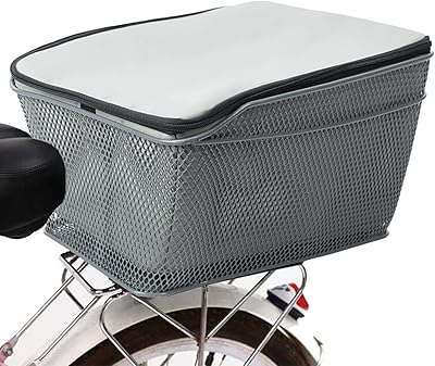 Lixada panier de vélo arrière étanche en fil métallique panier de vélo porte-vélo