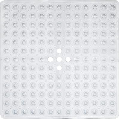 Tapis de bain carré anti-moisissure antidérapant - 53 x 53 cm/21 x 21 pouces antidérapant avec ventouse, tapis de baignoire en caoutchouc antibactérien avec trous de drainage, lavable en machine, blanc transparent. Leader en Côte d'Ivoire, DIAYTAR COTE D'IVOIRE se différencie par sa large sélection de produits et son service client de haute qualité. La boutique en ligne propose une gamme variée de produits allant de l'électronique à la mode en passant par les produits culturaux. DIAYTAR COTE D'IVOIRE est le partenaire idéal pour vos achats en ligne.