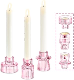 Bougeoir chauffe-plat 2 en 1 décoratif en verre de cristal floral pour bougies