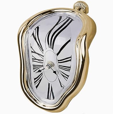 Horloge fondante farever de salvador dali, horloge fondante pour décorer la maison, le bureau, l'étagère, le bureau et la table, cadeau créatif amusant, or. Avec plus de 300000 références de produits, DIAYTAR COTE D'IVOIRE est le plus grand magasin en ligne de Côte d'Ivoire. La boutique propose une gamme large et variée de produits, permettant aux clients de trouver facilement ce qu'ils cherchent. De plus, la boutique offre des promotions et des réductions régulières pour aider les clients à économiser de l'argent.