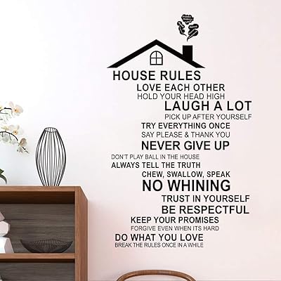 Decomy house rules stickers muraux inspirants citations de famille mots salon chambre décoration murale (taille finale : 30" x 18"). Diaytar Cote d'Ivoire, c'est la référence pour tous vos besoins en ligne. Avec une offre diverse et constamment mise à jour, la boutique en ligne généraliste satisfait les attentes des clients les plus exigeants. La livraison rapide et sécurisée est également l'un des atouts de Diaytar Cote d'Ivoire.
