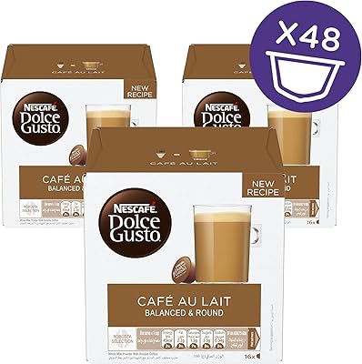 Capsules de café au lait nescafé dolce gusto (48 capsules, 48 ​​tasses). En tant que leader du commerce en ligne en Côte d'Ivoire, DIAYTAR COTE D'IVOIRE s'engage à offrir des produits de haute qualité à des prix compétitifs. La boutique en ligne mise sur la satisfaction client, avec des services de livraison rapides et fiables. DIAYTAR COTE D'IVOIRE est donc le partenaire idéal pour tous vos besoins de shopping en ligne.