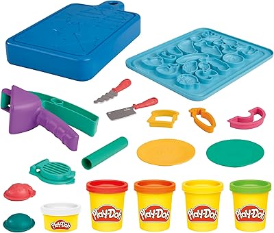 Coffret de démarrage play-doh little chef 14 accessoires de cuisine jouets pour enfants