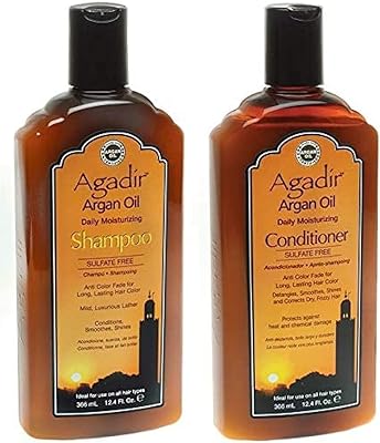 Coffret shampoing et après-shampooing nourrissant à l'huile d'argan d'agadir - 366 ml