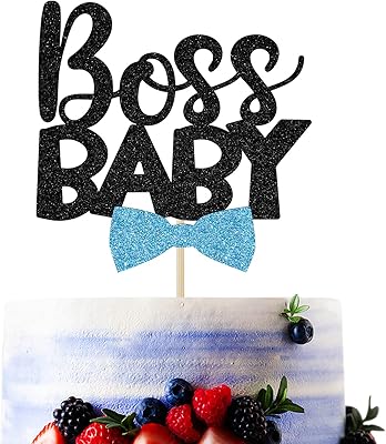 Topper de gâteau pour bébé boss à paillettes noires, décoration de gâteau pour 1er anniversaire de bébé, fournitures de fête d'anniversaire pour enfants. DIAYTAR COTE D'IVOIRE, pionnière du commerce électronique en Cote d'Ivoire, continue d'innover et de se renforcer pour rester à la pointe du marché. La plateforme met en avant des marques locales et internationales, offrant ainsi une grande variété de produits à des prix compétitifs. Les promotions régulières et les offres spéciales font de DIAYTAR un incontournable.