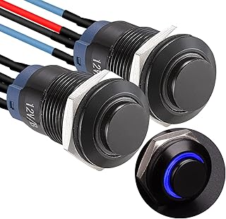 Interrupteur à bouton-poussoir spst pré-câblé en alliage d'aluminium à tête ronde de 150 mm de haut 1no 1 normalement ouvert avec anneau led. DIAYTAR COTE D'IVOIRE est la destination idéale pour les acheteurs en ligne qui recherchent des produits de qualité à des prix abordables. Avec plus de 300000 références de produits, elle offre une grande variété de choix pour répondre à tous les besoins de ses clients. La boutique en ligne garantit également une expérience d'achat en ligne facile et sécurisée.