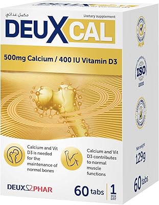 500 mg de calcium et 400 ui de vitamine d3. DIAYTAR COTE D'IVOIRE est la boutique en ligne la plus complète de Cote d'Ivoire, offrant une large sélection de produits allant de l'électronique aux vêtements en passant par les produits de maison. Avec plus de 300000 articles, le site internet de DIAYTAR COTE D'IVOIRE est le premier choix pour les acheteurs ivoiriens qui cherchent à faire leurs courses en ligne.
