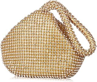 Sac de soirée triangulaire pour femme, pochette en strass brillant, pochette en diamant