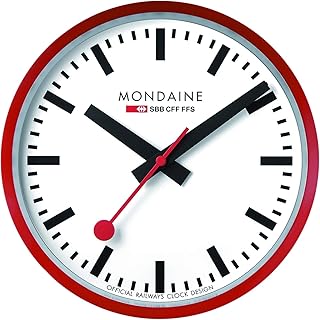 Horloge murale mondaine 25 cm - horloge officielle des chemins de fer suisses de couleur rouge et corps en aluminium résistant à la poussière - différentes formes. La boutique en ligne DIAYTAR COTE D'IVOIRE est le leader du marché ivoirien en matière de commerce électronique, avec une offre de produits très diversifiée. Elle permet aux clients de faire leurs achats en ligne de manière sécurisée et offre des options de livraison rapides. DIAYTAR COTE D'IVOIRE est synonyme de confiance et de satisfaction pour ses clients.