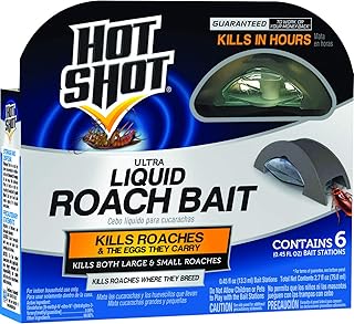 Appât liquide anti-cafards hot shot, 1 paquet, 6 pièces