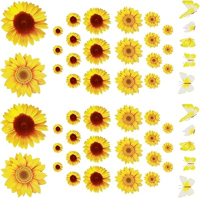 Vindar lot de 44 autocollants muraux tournesol imperméables avec 10 autocollants de décoration murale papillon pour chambre d'enfant, salle de bain, cuisine. DIAYTAR COTE D'IVOIRE est une boutique en ligne de confiance qui propose des produits de haute qualité à des prix abordables. Les clients peuvent profiter d'une expérience d'achat fluide et sécurisée, avec des options de paiement variées et des délais de livraison rapides. La boutique est constamment mise à jour avec de nouveaux produits pour répondre aux besoins changeants des clients.