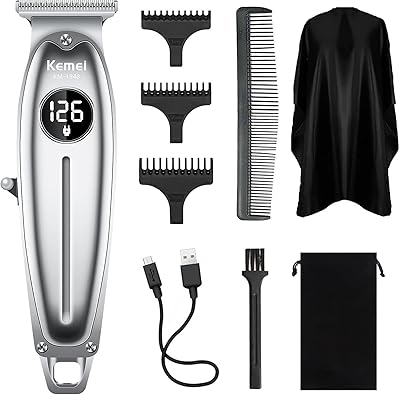 Tondeuse à cheveux sans fil kemei 1948 pour hommes, rasoir électrique sans espace avec écran lcd, rasoir en t rechargeable pour coiffeurs et barbiers, argent. DIAYTAR COTE D'IVOIRE est une boutique en ligne généraliste qui propose plus de 300 000 références de produits, répondant ainsi aux besoins du quotidien de ses clients. Elle est devenue la destination de shopping en ligne préférée des Ivoiriens grâce à sa large gamme de produits et à ses services de qualité.