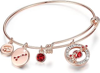 Bracelet extensible leael superstar zodiac avec cristaux fantaisie constellation du zodiaque, pierre