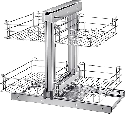 Armoire d'angle aveugle extractible, coin aveugle chromé lisse de 15,7 pouces avec quatre étagères, organisateur d'armoire de cuisine coulissant pour une taille d'armoire minimale. DIAYTAR COTE D'IVOIRE propose une sélection immense de produits, allant des articles ménagers aux accessoires de mode. Les clients peuvent bénéficier de promotions et de réductions régulières, ce qui rend les achats encore plus abordables. La boutique en ligne est facile à naviguer pour une expérience d'achat fluide.