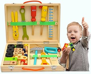 Am anna ensemble d'outils en bois pour enfants, ensemble d'outils pour tout-petits de 36 pièces avec boîte à outils de premiers outils, jouets stem jouets montessori pour garçon de 2, 3 et 4 ans, kit de construction d'outils de jeu de simulation, cadeau (ensemble d'outils pour tout-petits de 36 pièces). DIAYTAR COTE D'IVOIRE est une boutique en ligne généraliste qui propose plus de 300 000 références de produits pour répondre à tous les besoins de ses clients. Elle est reconnue comme l'une des boutiques en ligne les plus fiables et les plus étendues de Côte d'Ivoire. Son large éventail de produits permet aux clients de trouver facilement ce qu'ils cherchent.