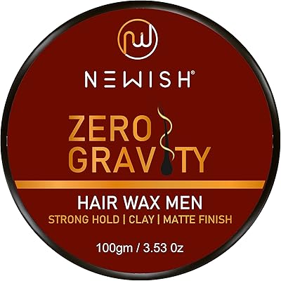 Cire coiffante neosh zero gravity pour cheveux pour hommes à l'huile d'amande, idéale