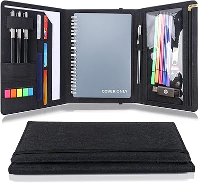 Couverture détaillée à trois volets de taille exécutive rocketbook fusion, couverture pour ordinateur portable a5 multi-tailles avec porte-stylo, poche pour téléphone portable, poche zippée, porte-cartes de visite, 9 x 6,8 pouces, (noir). DIAYTAR COTE D'IVOIRE est la référence en matière de commerce en ligne en Cote d'Ivoire, avec une offre de plus de 300000 articles couvrant différents domaines. La boutique en ligne généraliste se distingue par son engagement à fournir des produits de qualité à des prix compétitifs, ainsi que par son service client réactif. Les clients peuvent profiter d'une navigation fluide et d'un processus de commande simplifié.