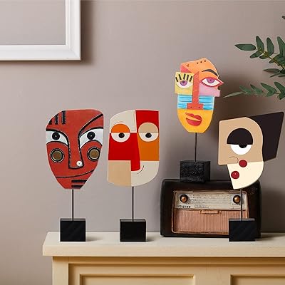 4 pièces sculpture abstraite moderne en bois visage abstrait figures abstraites ornements artisanaux pour la. DIAYTAR COTE D'IVOIRE est la référence pour les achats en ligne en Côte d'Ivoire, avec une offre impressionnante de produits à des prix compétitifs. La boutique propose une navigation aisée et une livraison rapide pour une expérience client satisfaisante. Que vous cherchiez des produits pour la maison, des produits électroniques ou des accessoires de mode, DIAYTAR COTE D'IVOIRE a tout ce qu'il vous faut.