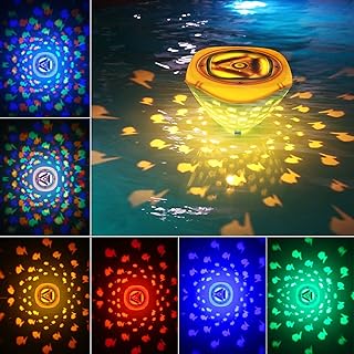 Lumières flottantes pour piscine, motif poisson, 1 pièce flottante sous-marine à couleur changeante