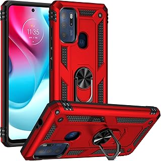 Coque de protection rigide en silicone antichoc avec anneau de support pour motorola
