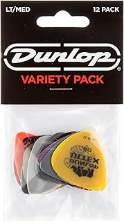 Jim dunlop assortiment de médiators de guitare moyens et légers pvp101