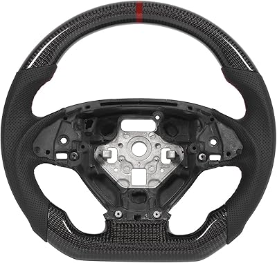 Volant, volant en fibre de carbone en cuir nappa brillant 3k personnalisé, remplacement
