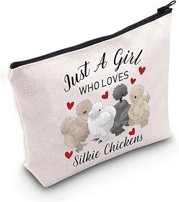 G2tup silkie chicken lover gift just a girl who loves silkie chickens trousse
