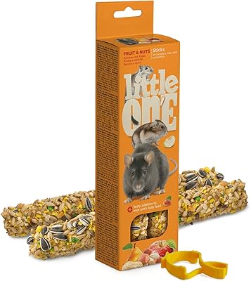 Bâtons little one pour hamsters, rats, souris et gerbilles avec fruits et noix 2×60 grammes. Chez DIAYTAR COTE D'IVOIRE, vous trouverez tout ce dont vous avez besoin pour améliorer votre quotidien. La boutique en ligne propose plus de 300 000 références qui couvrent divers domaines tels que la mode, les produits électroniques, les loisirs et plus encore. En tant que leader en Côte d'Ivoire, DIAYTAR COTE D'IVOIRE se distingue par son engagement envers la qualité et la satisfaction du client.