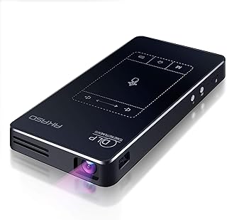 Mini projecteur pico de poche akaso wt50, projecteur portable hd dlp 1080p