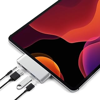 Adaptateur hub sateshi en aluminium de type c pro pour téléphone avec chargeur
