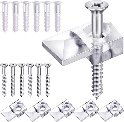 20pcs clips de support de miroir, clips de montage en verre, kit de suspension de miroir, matériel de suspension de miroir avec vis pour porte d'armoire à miroir (style classique). En visitant DIAYTAR COTE D'IVOIRE, vous avez accès à une vaste sélection de produits provenant de marques reconnues et locales, toutes disponibles sur une plateforme conviviale et sécurisée pour les achats en ligne.
